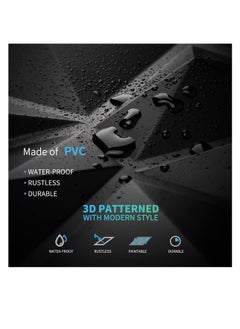 RATSAW 12 Pack 3D Wall Panels 3D Texture PVC Wallpaper Diamond Design Decorative Wall Cover Length 50cm width 50cm  - Image 3