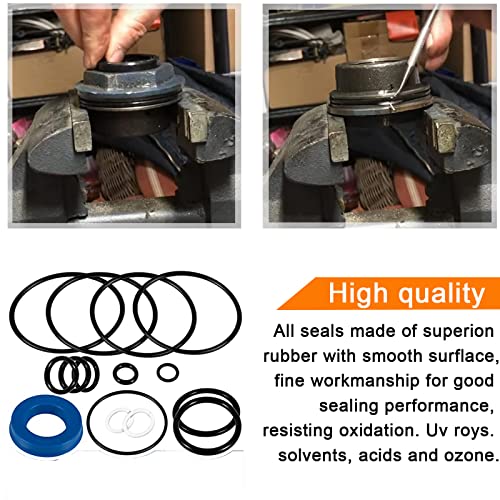 YMT Floor Jack Seal Replacement Kit Suitable for Sears, Craftsman, MVP - 214.50136, 50136, G-493LWM（15 PCS） - Image 4