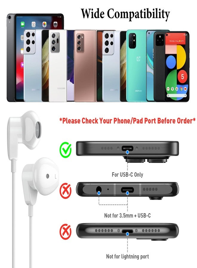 APETOO USB C Headphones for iPad Pro iPhone Air 17 16 15 Pro Max HiFi Stereo USB-C Wired Earbuds Microphone Volume Control Type C Earphone for Samsung S24 S23 Ultra S22 S21 Note20 Pixel 9 8 7 6 6a 5 OnePlus9 - Image 4