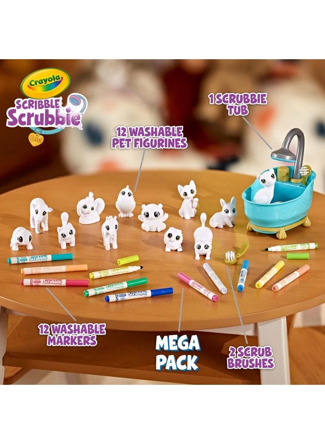 Crayola Scribble Scrubbie Pets Mega Set (25+ pcs), Reusable Pet Care Toy, Toys for Girls & Boys, Gift for Kids, Ages 3, 4, 5 - Image 3