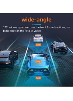 ماركة غير محددة ثلاث كاميرات كاميرا Dash Cam الذكية Dash Cam Pro Plus بدقة 2 ميجابكسل/دقة 1 ميجابكسل/شبكة واي فاي مجانية/مراقبة وقوف السيارات على مدار 24 ساعة/زاوية رؤية عريضة 170 درجة  - Image 5