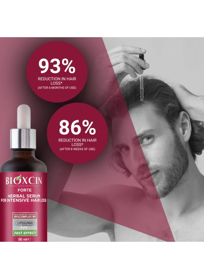 BIOXCIN FORTE HERBAL SERUM FOR INTENSIVE HAIR LOSS 50ML X 3 PCS - Image 4