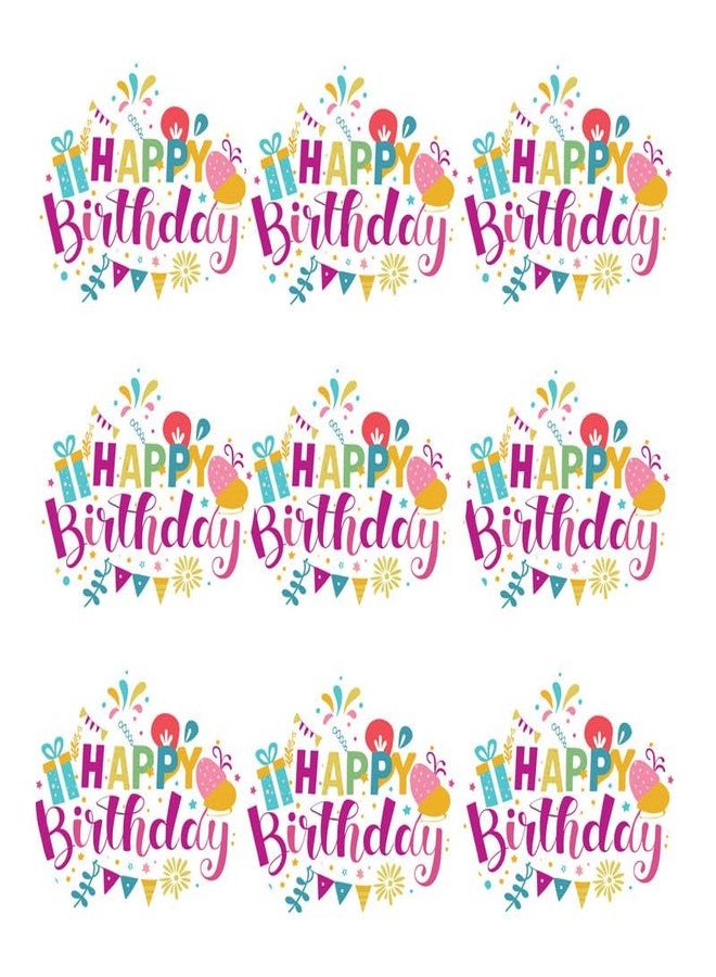 SLGIFT ملصقات فينيل بتصميم عيد ميلاد سعيد من SLGIFT، ملصقات فينيل ذاتية اللصق، 54 قطعة، ملصق دائري 2 × 2 بوصة، 9 تصاميم فريدة، R046 - Image 2