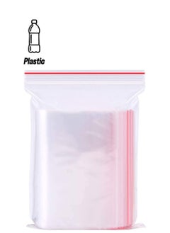 Y&D Seal Bags Clear Plastic Bags, SYOSI 100 Pcs Resealable Poly Storage Pouch for Kitchen Jewellery Craft Beads Small Cookies Sweets  - Image 1