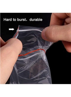 Y&D Seal Bags Clear Plastic Bags, SYOSI 100 Pcs Resealable Poly Storage Pouch for Kitchen Jewellery Craft Beads Small Cookies Sweets  - Image 4