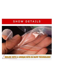 Y&D Seal Bags Clear Plastic Bags, SYOSI 100 Pcs Resealable Poly Storage Pouch for Kitchen Jewellery Craft Beads Small Cookies Sweets  - Image 5