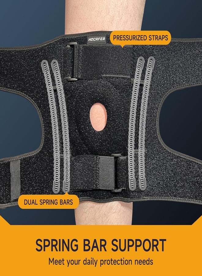 Hocafer Plus Size Removable Knee Brace - Knee Support with Side Stabilizers & Patella Gel Pad for Knee Pain Meniscus Tear, ACL & Arthritis Pain Relief(5XL-6XL) - Image 4