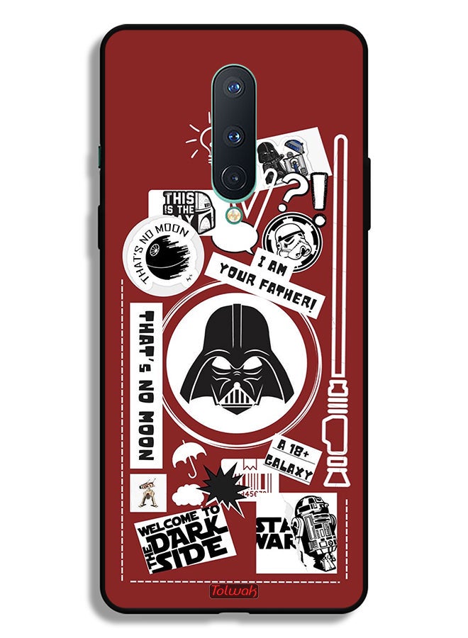 Tolwak OnePlus 8 Protective Case Cover Welcome To The Dark Side Sticker - Image 2