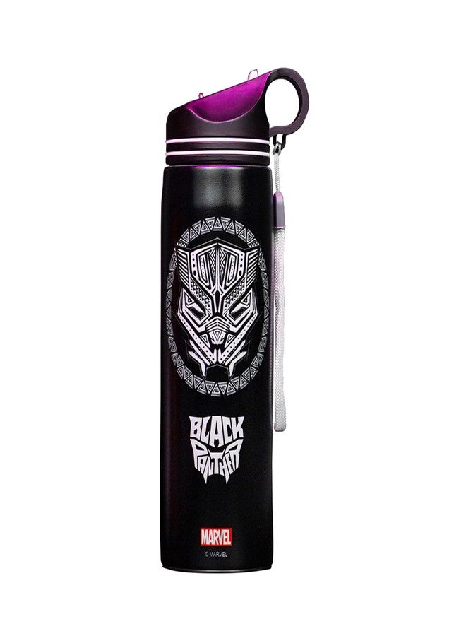 gritzo زجاجة شرب Gritzo Black Panther (أسود، 700 مل) | خالية من مادة BPA، مانعة للتسرب - Image 1