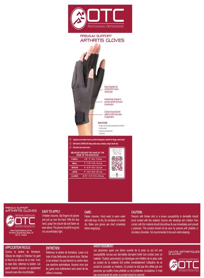 OTC Premium Support Arthritis Gloves, 1 Pair, Medium - Image 4