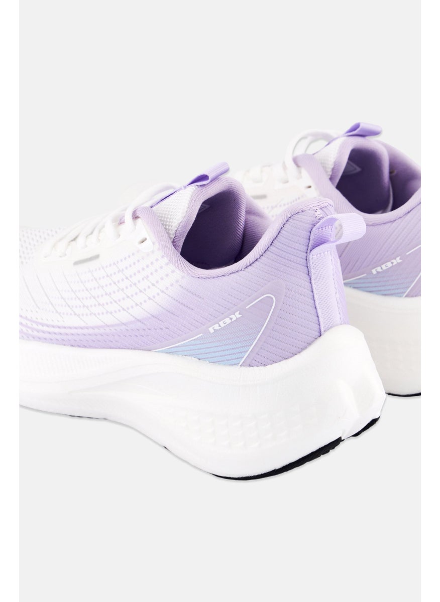 RBX Women Brand Logo Lace Up Training Shoes, White  - Image 2
