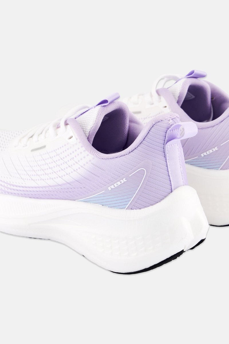 RBX Women Brand Logo Lace Up Training Shoes, White - Image 2