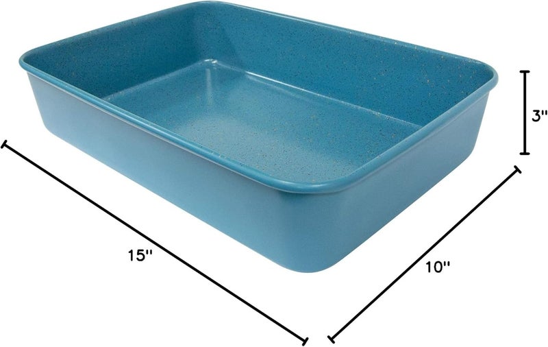 casaWare 15 x 10 x 3-Inch Ultimate Series Commercial Weight Ceramic Coated Non-Stick Lasagna/Roasting Pan (Blue Granite) - Image 5