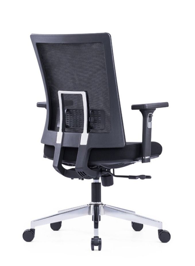 Neo Front Office Chair Ergonomic Desk Chair Swivel Low Back Mesh Chair Computer Chair Executive Chair Adjustable Lumbar Support CH-247B-BLACK - Image 3