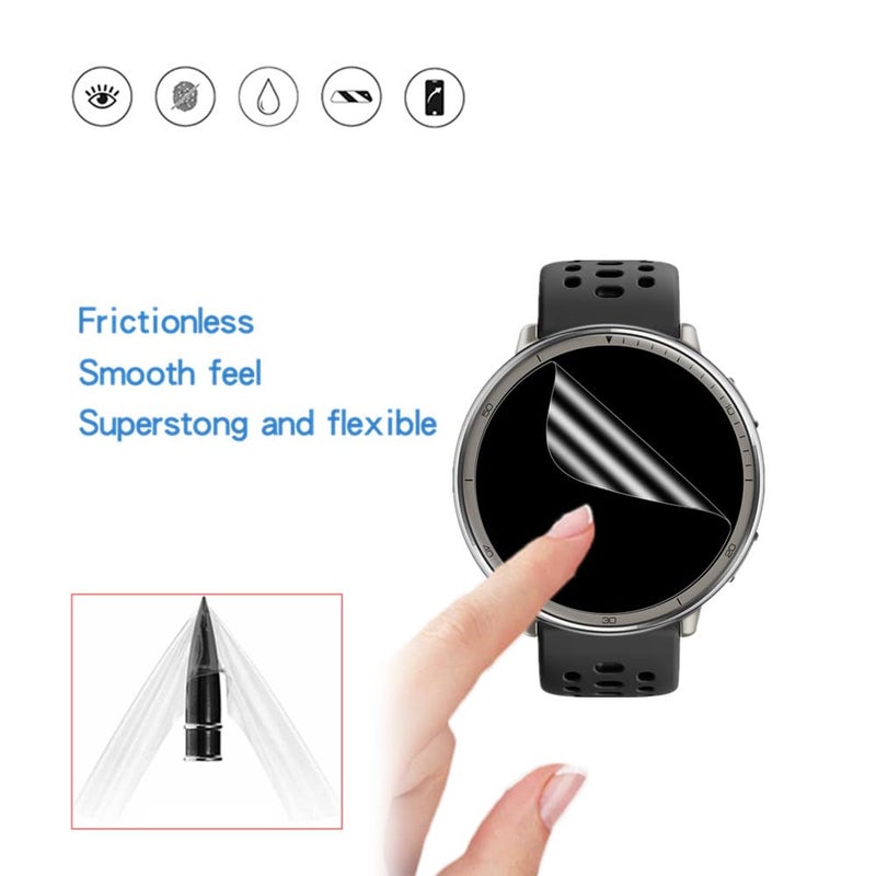 MIHENCE Screen Protector Compatible for Amazfit Active 2 Round Smartwatch, TPU HD Protective Film (6 PCS) - Image 5