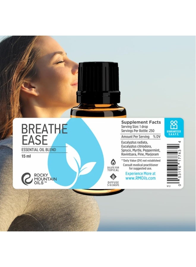 Rocky Mountain Oils - Breathe Ease-15ml | 100% Pure & Natural Essential Oils - Image 2