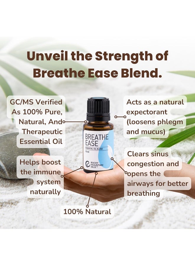 Rocky Mountain Oils - Breathe Ease-15ml | 100% Pure & Natural Essential Oils - Image 3