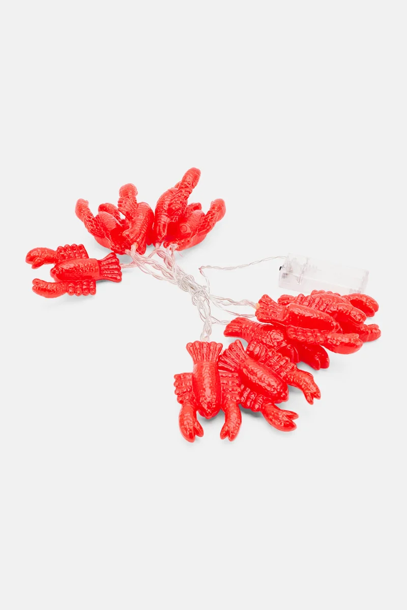 موي موتشو زينة أضواء على شكل جراد البحر، أحمر