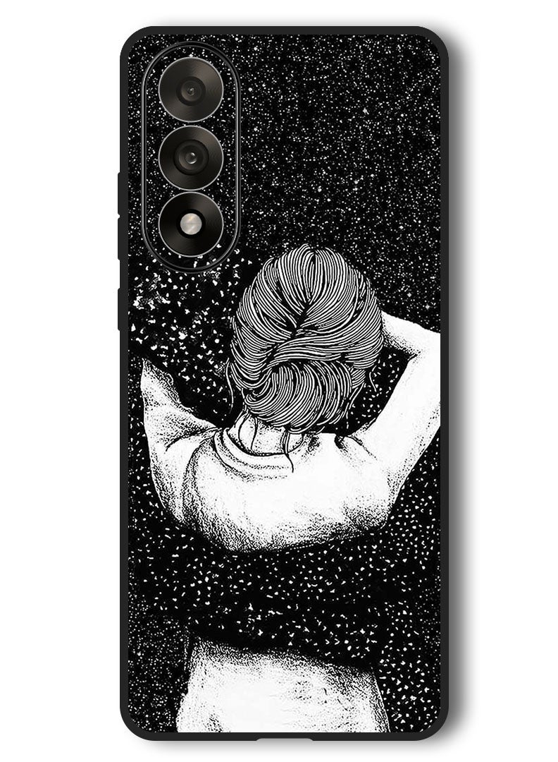 Theodor Case Compatible with OnePlus Nord 5 6.83 Inch Protection Shockproof Bumper Cover Night Imagination Of Girl - Image 1