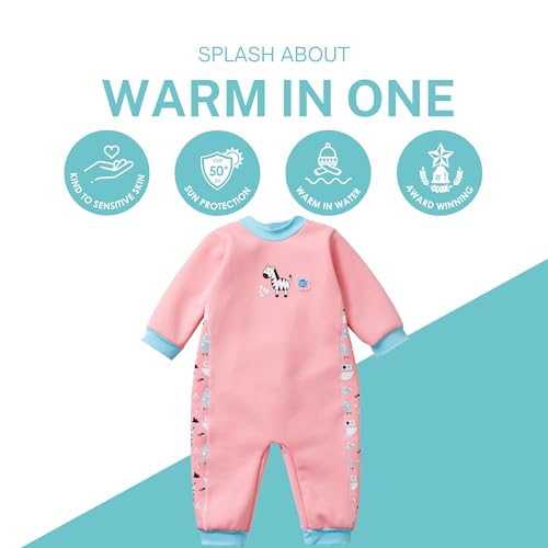 Splash About Warm in One Baby Wetsuit Nina's Ark, 6-12 Months - Image 2