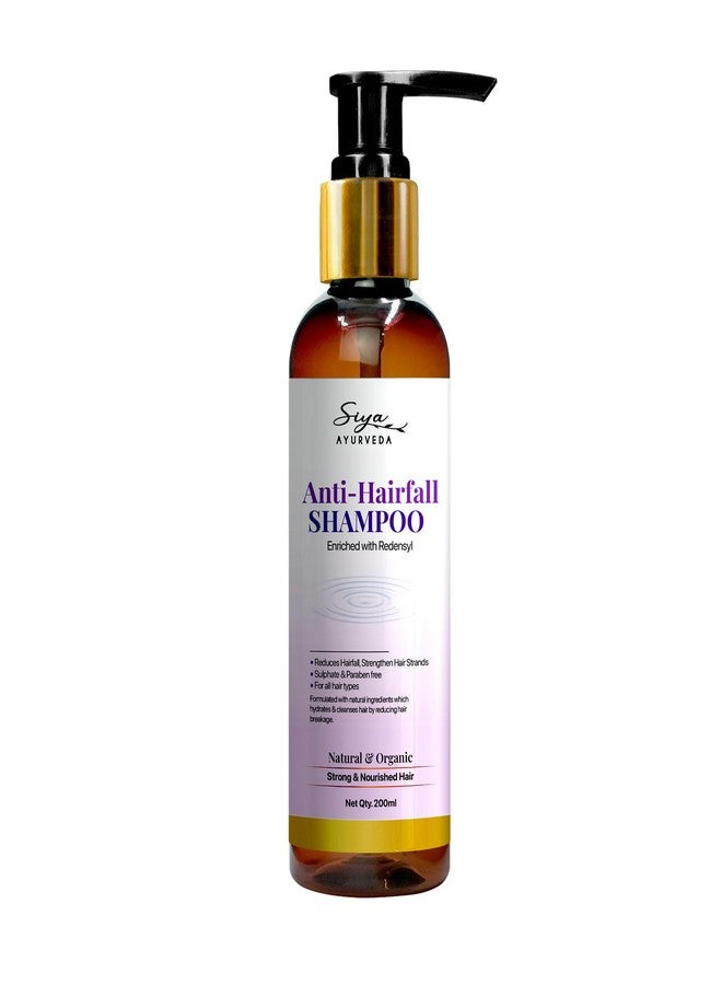 SiyaAyurveda شامبو سيا أيورفيدا المضاد لتساقط الشعر، غني بالريدينسيل للشعر التالف، يُرمم الشعر بعمق، ويُغذيه. خالٍ من الكبريتات والبارابين. - Image 1