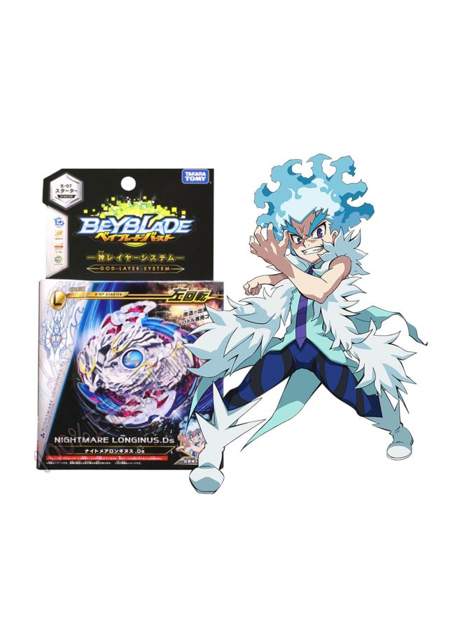 Beyblade Burst Booster Nightmare Longinus With Luancher Ds B-97 For Kids - Image 4