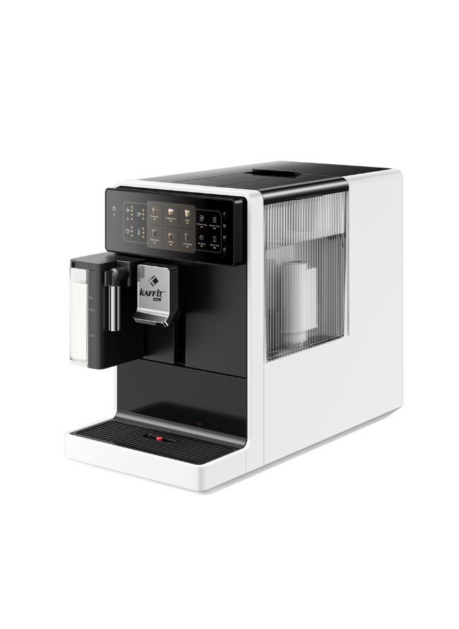 KAFFIT - Kaffit A3 White Fully Automatic Coffee Machine with Auto Cappuccino, Grinder Bean to Cup, 6 Beverages, Customized Coffee Recipes, Best for Home & Office - Image 1