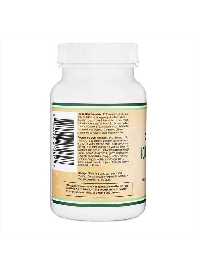 Double Wood Supplements Potassium Iodide 130mg - 180 Tablets - Image 3