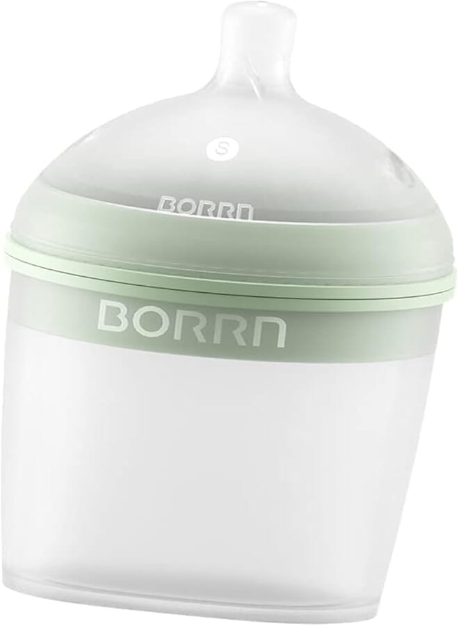 BORRN Borrn Silicone Baby Feeding Bottle, 150 ml - Green