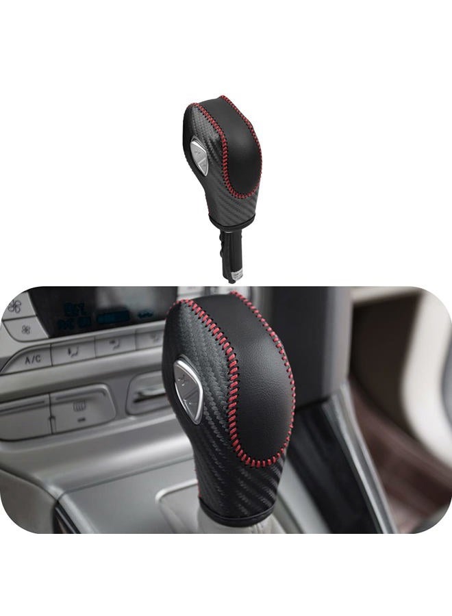 LDYFC Auto Car Leather Gear Shift Knob Cover for Ford EcoSport Escape/Fusion/C-Max Energi Wagon/Fiesta/Focus/Transit Accessories - Image 1