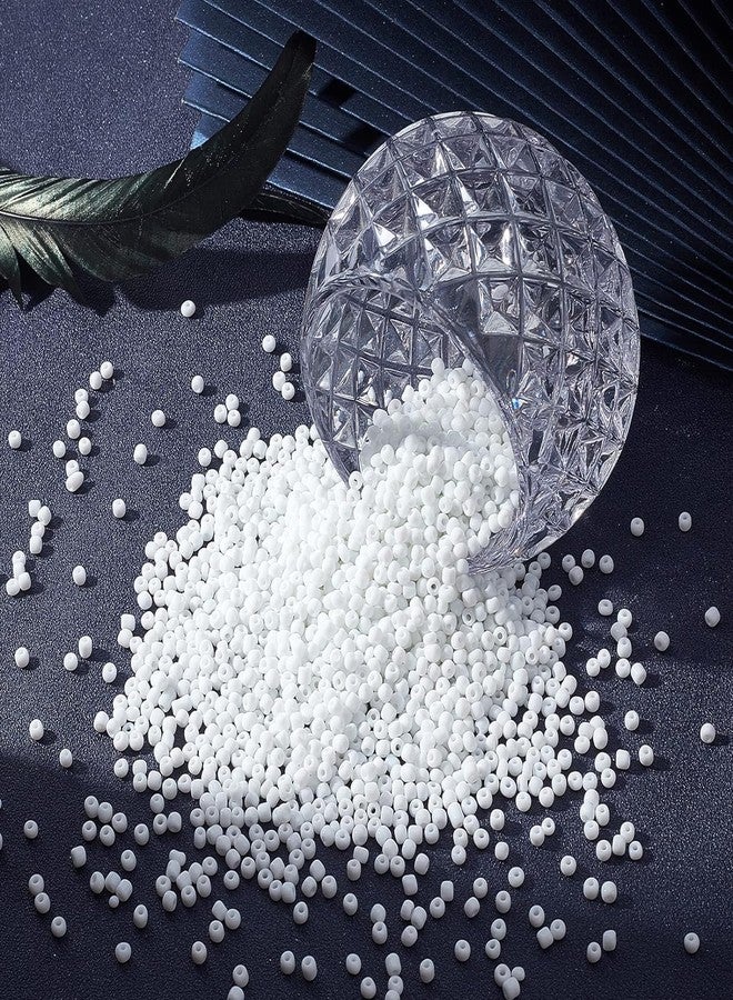 Dhruv Crafts Premium 11/0 Seed Beads Perfect Jewelry Making Embroidery Crafts Necklace Bracelet Designs Professional Quality Bulk Pack - 2mm 150gm 23400 Pcs | White - Image 2