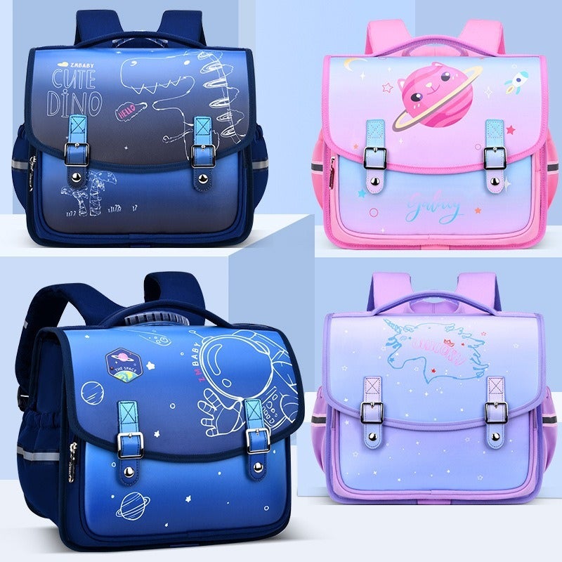 Cartoon Kids Backpack, All-in-One Open, Breathable Waterproof, for Grades 1-6 - Image 2