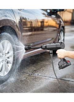 GREEN LION Cordless Portable Pressure Washer 240W / High Pressure Car Wash / Effortless Cleaning / Detachable Battery / 8m Spray Range /4L/min Water Flow / Easy-to-Use / Outdoor Furniture Cleaning /Water Gun CX240 - Black  - Image 2