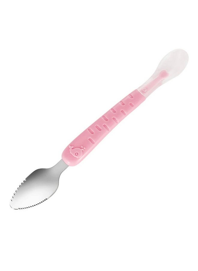® Fruit Spoon With Scraper For Baby Feeding, 2 In 1 Multifunction Serrated Grapefruit Fruit Spoon For Kids/Toldder