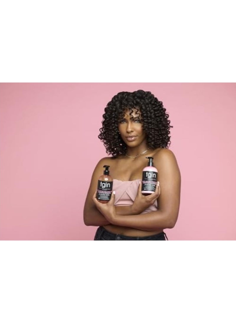 Tgin Rosewater Styling Gel for Natural Curly, Wavy, Low Porosity, Fine Hair, 13 oz - Image 3