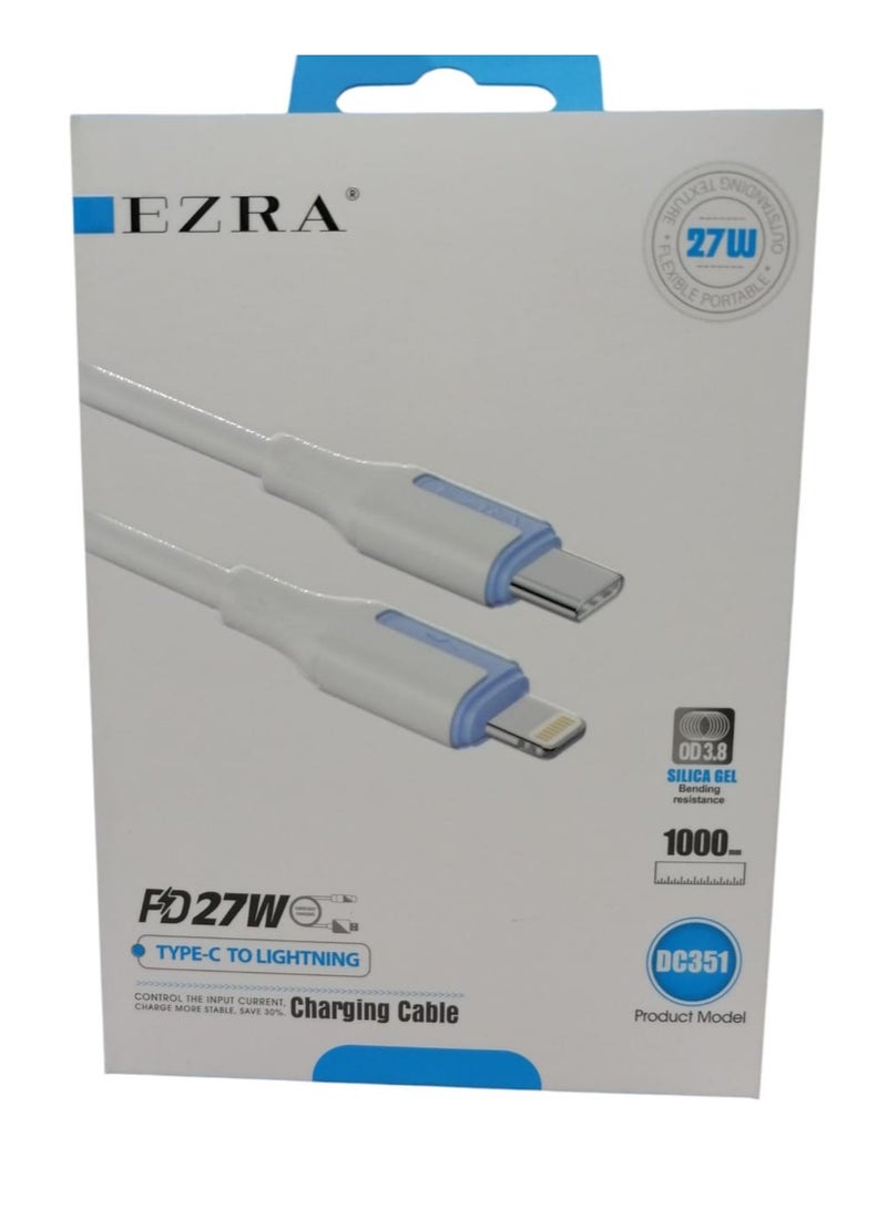 EZRA كابل شحن EZRA من النوع C إلى Lightning FD 27W - Image 1