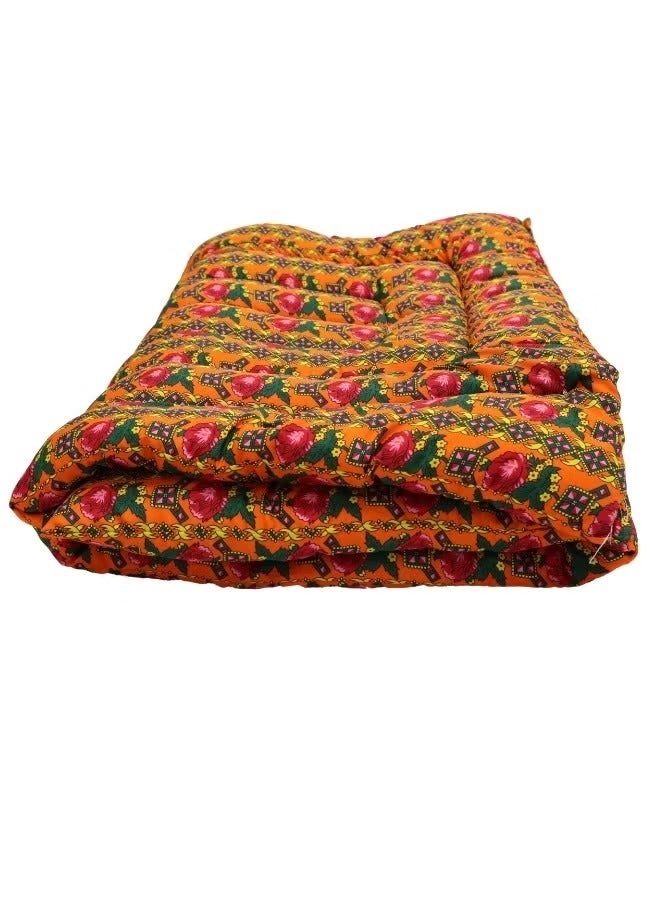 Shalki Cotton Sleeping Mat For Camps And Rest Houses, Soft To The Touch, Made Of High-Quality Materials, Natural Cotton Mat For One Person, Size 190*90*6 Cm  - Image 5