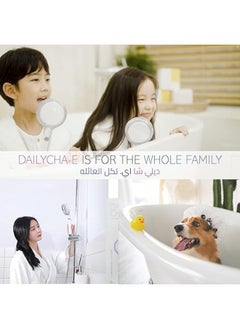 DailyCha-E Korean Shower Head and Twin Shower Filter Set B - With Vitapresso Vitamin Shower Capsule - Water Filter For Healthy Skin And Hair - Chlorine Removal - Brightening, Antioxidant, Aromatherapy  - Image 2