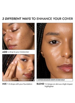 COVER FX COVER FX Custom Enhancer Drops - Halo: Iridescent Finish - 15mL - Radiant Glow - Liquid Highlighter  - Image 3