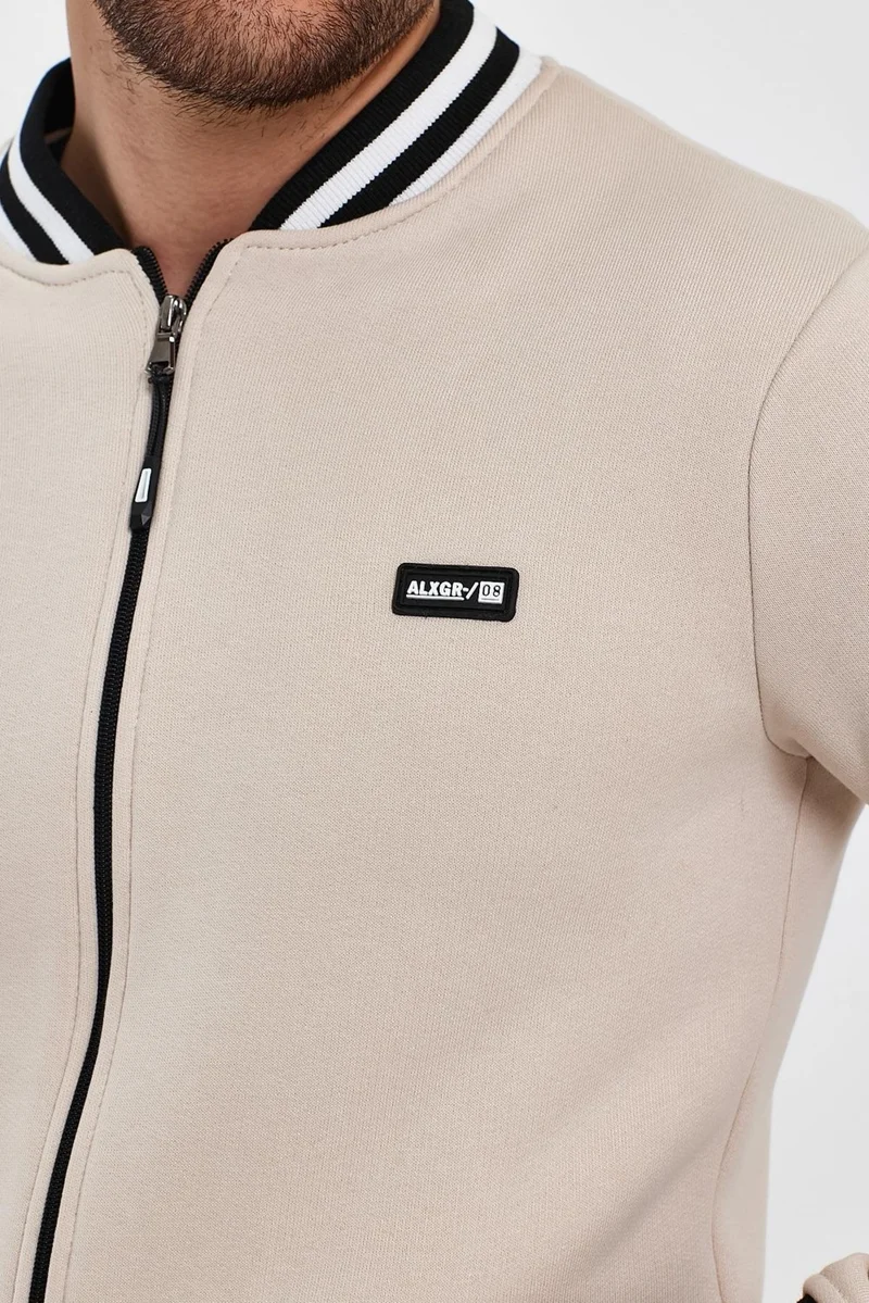الكسندر جاردي Unlined Raised Oversize College Jacket Coat (E23-0019 00)