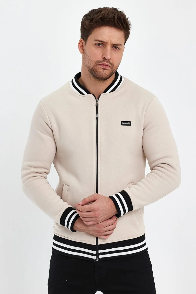 الكسندر جاردي Unlined Raised Oversize College Jacket Coat (E23-0019 00)