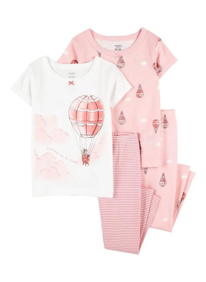 carter's Toddler Printed 4PC Pyjamas Set
