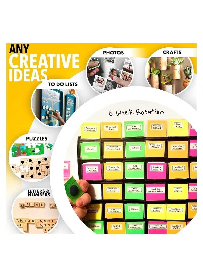 HAVEN 120 Pieces Magnetic Dots Round Magnets with 3M Strong Self Adhesive Backing Perfect for DIY Art Projects whiteboards and Fridge Magnet Circles 18mm Diameter，for Crafts Small Sticky Magnetic Dots for Hanging Light Objects DIY School Office Home - Image 5