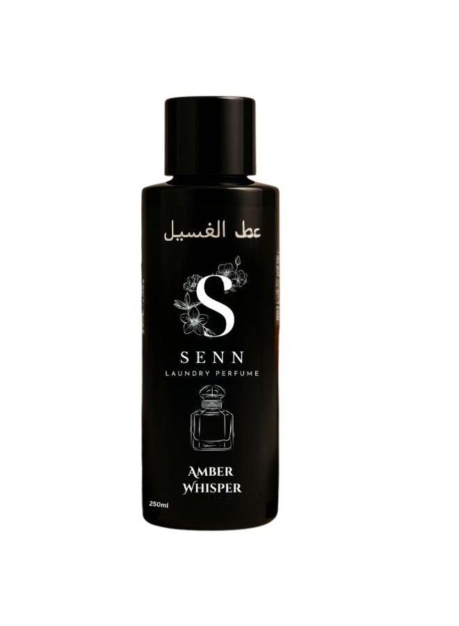 Senn Luxury laundry perfume - Amber Whisper -softener alternative - 1 bottle 250ml = 50 wash - Super long lasting fragrance. Top Europe product - Image 1