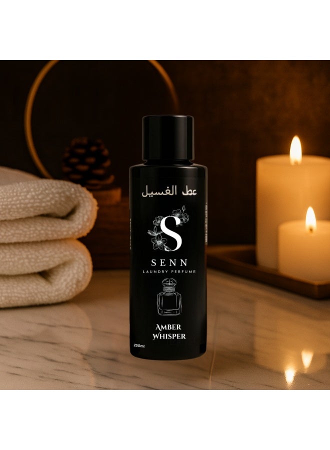 Senn Luxury laundry perfume - Amber Whisper -softener alternative - 1 bottle 250ml = 50 wash - Super long lasting fragrance. Top Europe product - Image 2