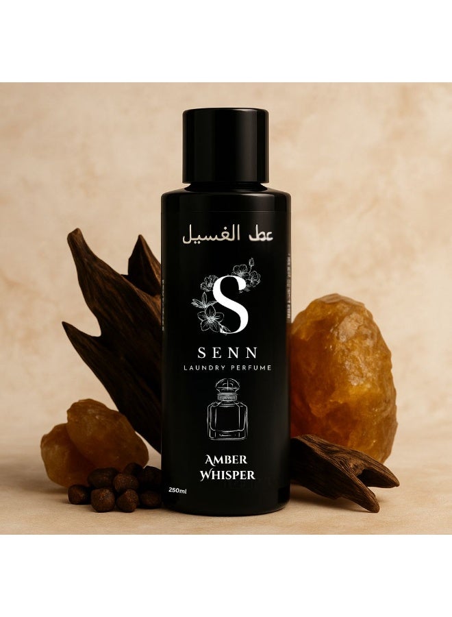 Senn Luxury laundry perfume - Amber Whisper -softener alternative - 1 bottle 250ml = 50 wash - Super long lasting fragrance. Top Europe product - Image 3