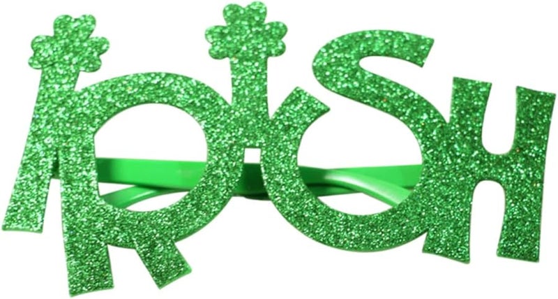 Green Shamrock Glasses For St Patricks Day Party Novelty Eye Glasses For Adults And Kids - Image 1