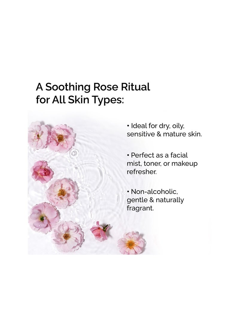 MARJAN ORGANIC Organic Bulgarian Rose Hydrosol Floral Water 30ml – Rosa Damascena Facial Toner, Hydrating & Soothing Mist for Skin and Hair - Image 3