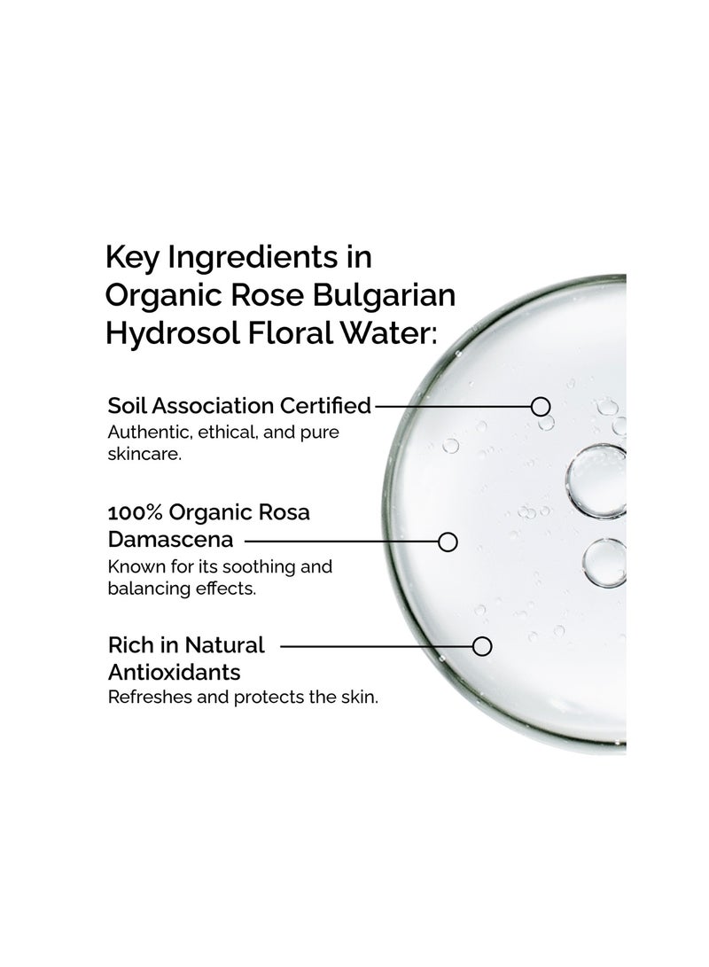 MARJAN ORGANIC Organic Bulgarian Rose Hydrosol Floral Water 30ml – Rosa Damascena Facial Toner, Hydrating & Soothing Mist for Skin and Hair - Image 4