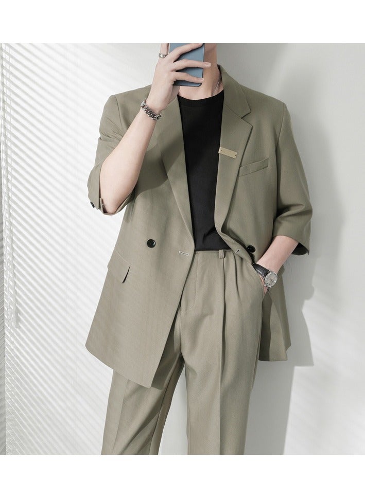 Shougu Casual And Versatile Loose-fitting Suit Set - Image 2